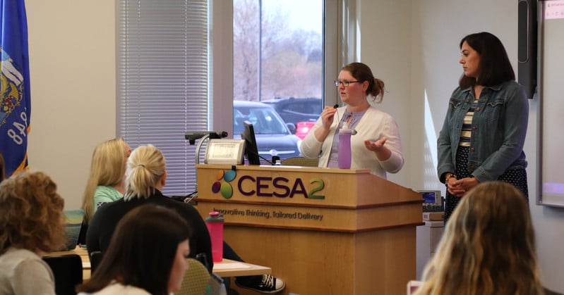 Student Teacher Presenting at CESA 2
