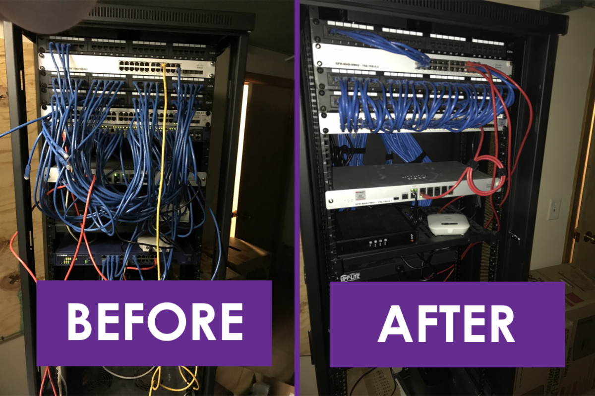 IT Services Network Room Cleanup